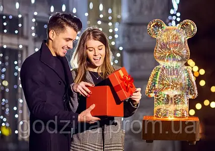 3D нічник Ведмедик світильник Bearbrick