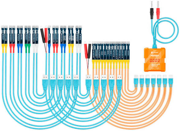 Кабелі для блоків живлення 2 в 1 Sunshine IBOOT D з роз'ємами для підключення плат iPhone 6S - 15PM / Android, фото 1