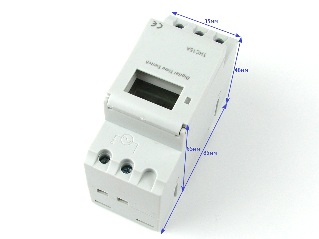 Таймер THC15A на DIN рейку Недельное часовое реле времени 220В 16А - фото 4 - id-p373682356