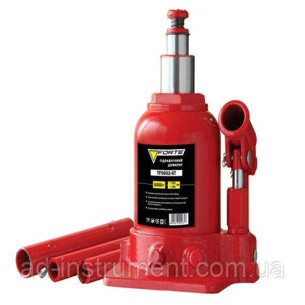 Домкрат пляшковий низькопрофільний двухштоковый 4т TORIN TF0402