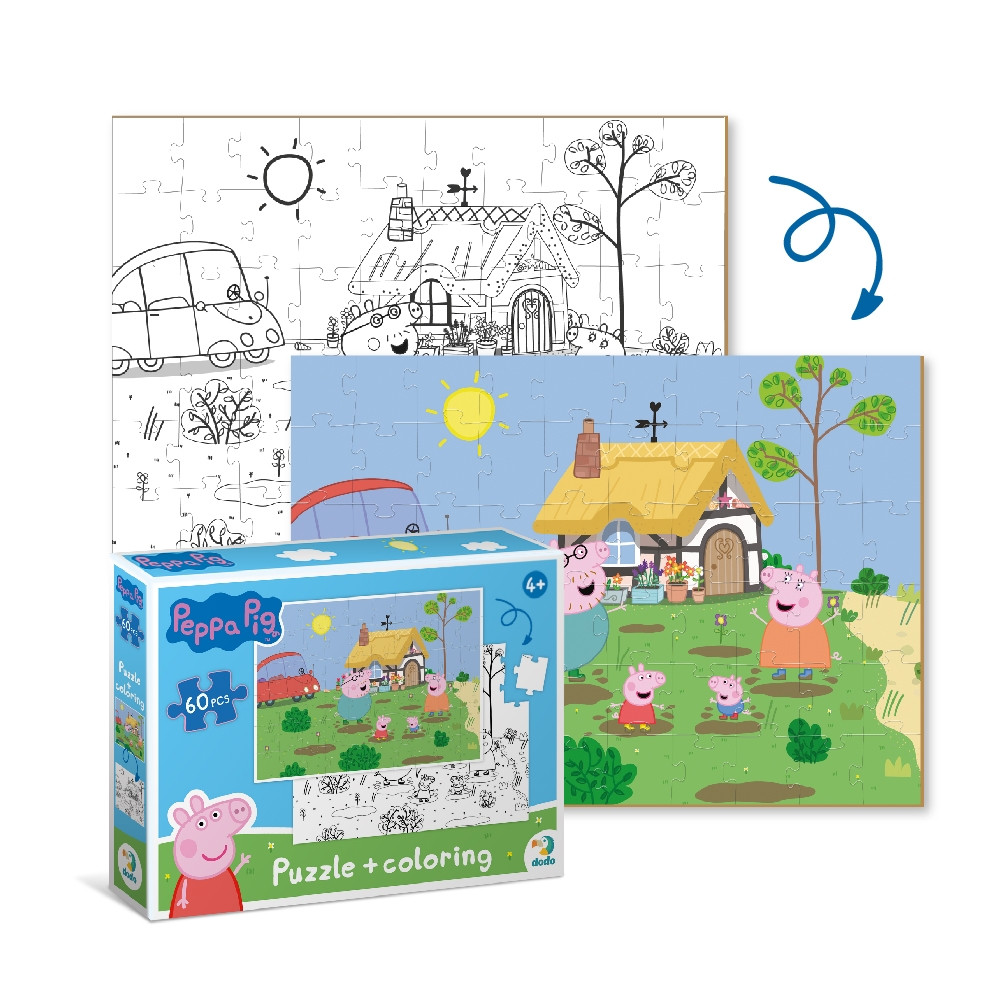 Дитячий пазл 2 в 1 Peppa Pig Ігри в саду Dodo (60 елементів) 200119