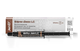 BifluJen LC, шпр. 3г, фторуючий лак, світлового твердіння, Jendental, (Біфлю-Джен ЛС Джендентал)