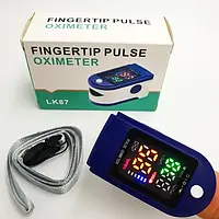 Пульсоксиметр медицинский на палец Fingertip Pulse Oximeter LK87 прибор измерения кислорода крови FBE