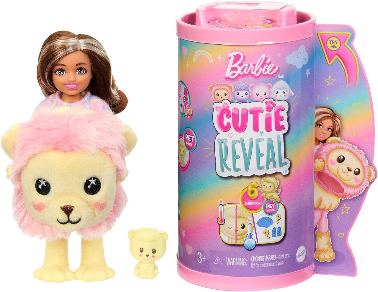Лялька Барбі Челсі Сюрприз у костюмі Левеня Barbie Cutie Reveal Chelsea Doll with Plush Costume