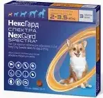 НексГард Спектратаблетка від бліх кліщів та гельмінтів для собак вагою 2-3.5 кг