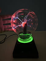 Декоративний світильник, плазмова куля Тесла, блискавичний дотик "Plasma Magic Light Flash BIG Ball" 10 см