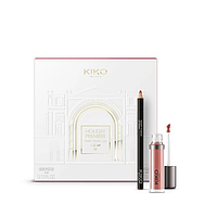 Подарочный набор для губ Kiko Milano Holiday Premiere Matte Desire lips Gift Set 02 Acclaimed Rose