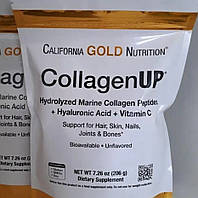 California Gold Nutrition, CollagenUP, морський гідролізований колаген, гіалуронова кислота й вітамін С, без додатків, 206 г