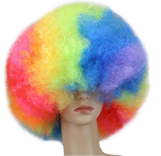 Різнобарвні перуки RESTEQ, пишне густе райдужне волосся для танців, косплей, аніме
