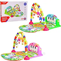 Розвиваючий килимок для немовляти HUANGER HE0603 71х47 см з підвіскою, Land of Toys