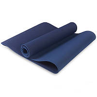 Килимок для йоги MORO 183*61*0,6см темно-синій M-4044DB