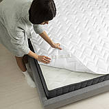Наматрацник стьобаний Comfort зі стрічками по кутах TM IDEIA 140*200 см, фото 2