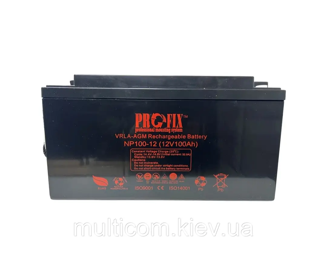 Аккумулятор ProFix VRLA-AGM, 12V 100Ah (NP100-12)