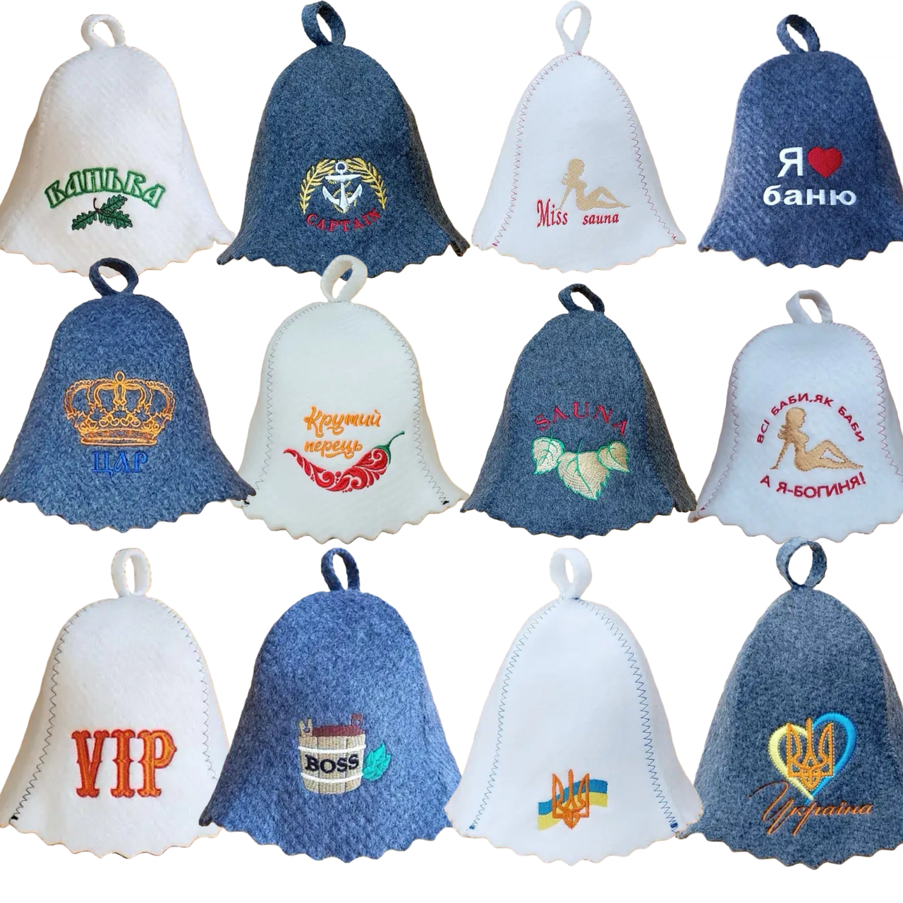 Шапка банна зі щільного вологостійкого матеріалу, захисна шапка термостійка для парної, фото 1