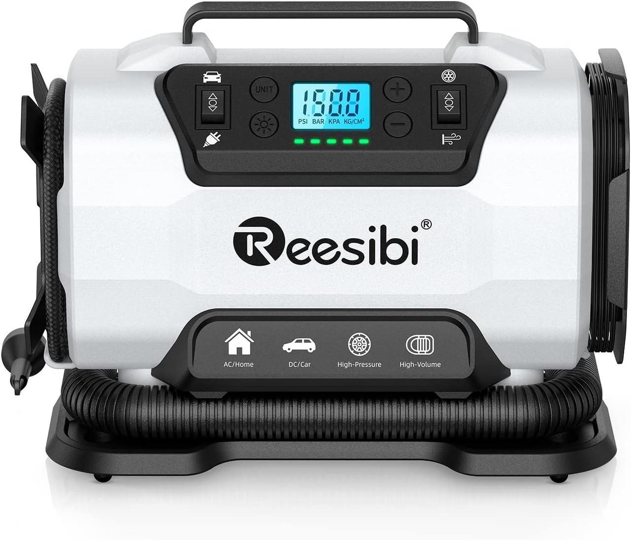 Електричний насос для шин автомобіля Reesibi Compressor 230 В 12 В