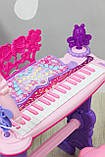 Синтезатор 6618 зі стільчиком на ніжках, фото 8