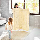 Ковдра дитяча зимова вовняна 100х135 см PAPAELLA натуральна вовна тепла ковдра для дітей, фото 8