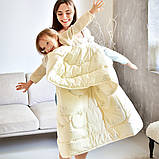 Ковдра дитяча зимова вовняна 100х135 см PAPAELLA натуральна вовна тепла ковдра для дітей, фото 9