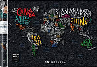 Скретч карта світу "Travel Map Letters World" в тубусі/Dream&Do/