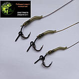 Повідець на коропа з лінтяйкою гачок «Krank» № 8, фото 2