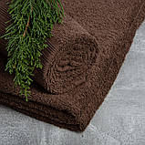 Рушник махровий Ідеал TM IDEIA 70х140 см шоколад, фото 2