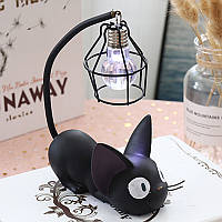 Ночник Черный кот RESTEQ 18х13х8см. Ночной светильник Черный котик. Прикроватный светильник