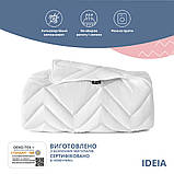 Ковдра зимова NORDIC COMFORT полуторна 155х210 см IDEIA антиалергенна тепла біла, фото 3