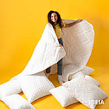 Ковдра літня NORDIC COMFORT полуторна 140х210 IDEIA антиалергенна легка ковдра для літа біла, фото 9
