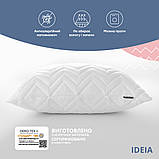 Подушка 40х60 см NORDIC COMFORT+ IDEIA антиалергенна з блискавкою холлофайбер, фото 4