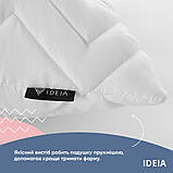 Подушка 50х70 см NORDIC IDEIA антиалергенна біла холлофайбер, стьобаний чохол, фото 7