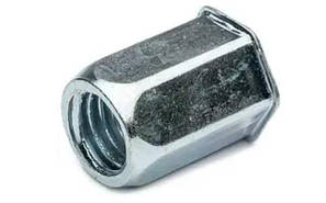 Гайка клепальна шестигранна головка потайна зменшена оцинкована