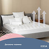 Наматрацник NORDIC COMFORT 200х200х35 см TM IDEIA пл 150 г/м2, натяжний з бортом по периметру, фото 6