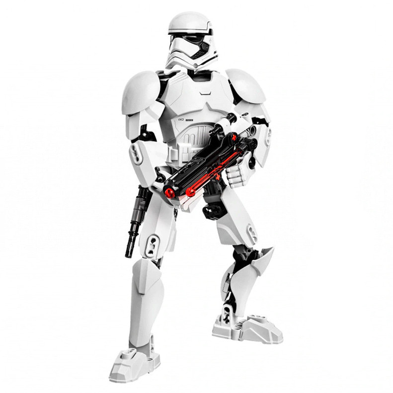 Конструктор фігурка Штурмовик фільму Зіркові Війни. Іграшка конструктор Stormtrooper 24 см (81шт. деталей)