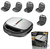 Вафельниця мультимейкер 5в1 Adler AD 3040 1200 Вт, фото 7