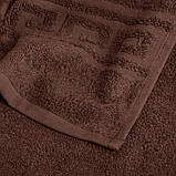 Рушник махровий банний 70х135 см шоколад, фото 2