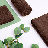 Рушник махровий банний 70х135 см шоколад, фото 6