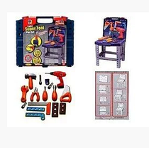 Дитячий ігровий набір інструментів QIALITY SUPER TOOL у валізі з механічним дрилем, 50 деталей.661-74, фото 3