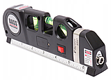 Нівелір, лазерний рівень із вбудованою лінійкою та рулеткою 4в1 Bass Polska 1464, фото 7