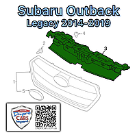 Subaru Legacy 2014-2019 воздуховод (ORIGINAL) панели радиатора, 91165AL00A