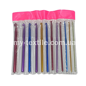 Гачок набір 12 Шт алюмінієві асорті 2-8 мм