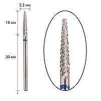 Фреза твердосплавная Mart - конус 2*14, 1М-105, синяя