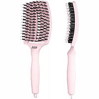 Щетка массажная Olivia Garden Fingerbrush Combo Pastel Pink LARGE