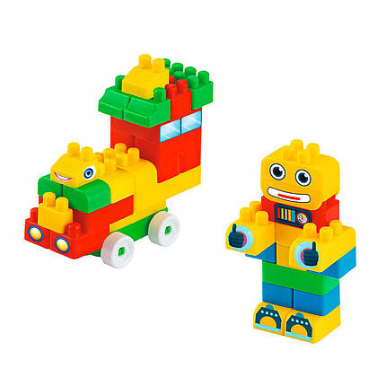 Конструктор блоковий Mini Blocks №1, (50 деталей), Бамсік, 116/1, фото 1