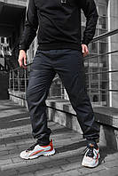 Якісні чоловічі графітові спортивні штани котон, чоловічі весняні темно-сірі спортивні штани