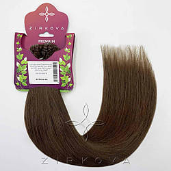 Натуральне Слов'янське Волосся на Капсулах 40 см 100 грам, Холодний Шоколад №4В