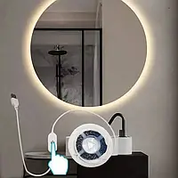 Гибкая LED лента светильник с сенсором для подсветки кухни, туалета, ванной шкафов полок, 3м USB 5V 30LED/m
