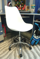 Офісне крісло ергономічне для роботи за комп’ютером B-487 ортопедичне комп’ютерне крісло для дому та офісу біле