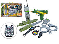 Игровой набор с оружием 10 предметов, звук, свет, 2 вида, JC007A-13A
