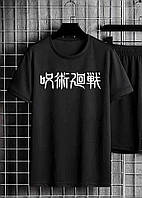 Футболка Аніме (Anime) Чоловіча якісна футболка Шикарна чорна футболка з принтом ТОП