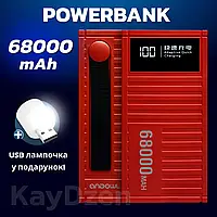 УМБ Andowl Q-CD6500 Power Bank 60000 mah Внешний аккумулятор с быстрой зарядкой QC3.0 PD30W Красный (повер